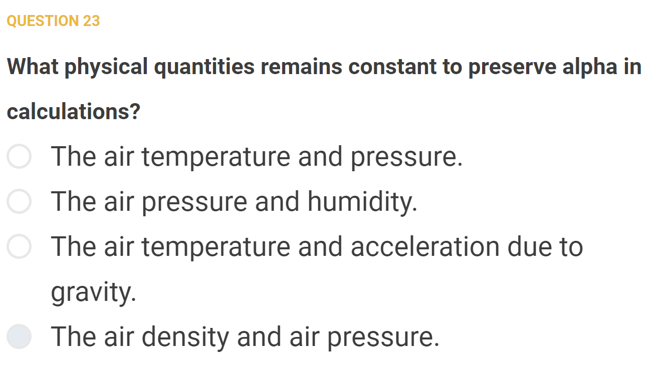QUESTION 2 3 What physical quantities remains