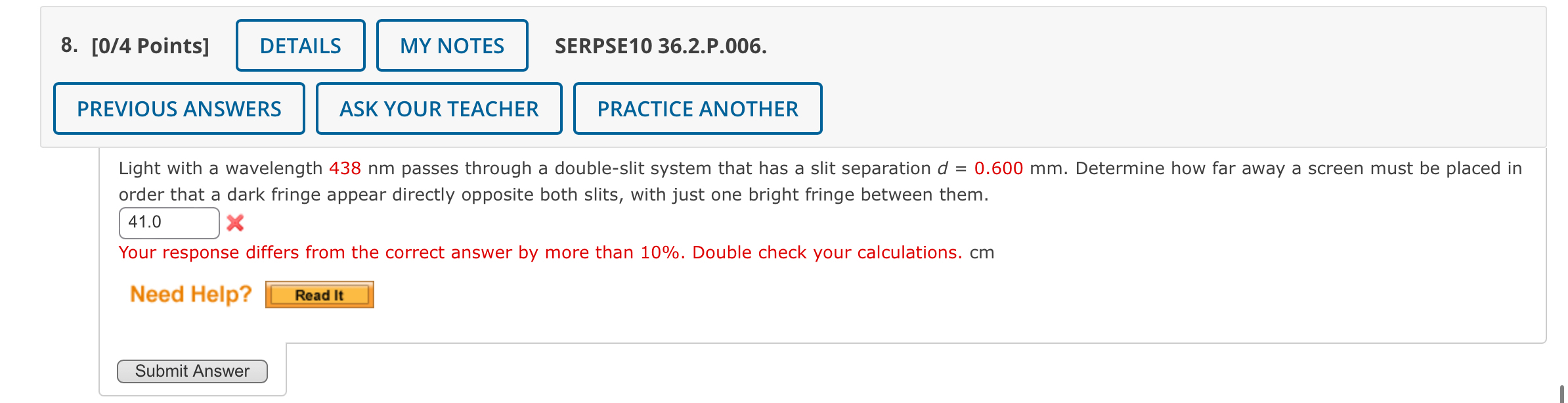 [ 0 / 4 Points ] SERPSE 1 0 3 6 . 2 . P . 0 0 6 .