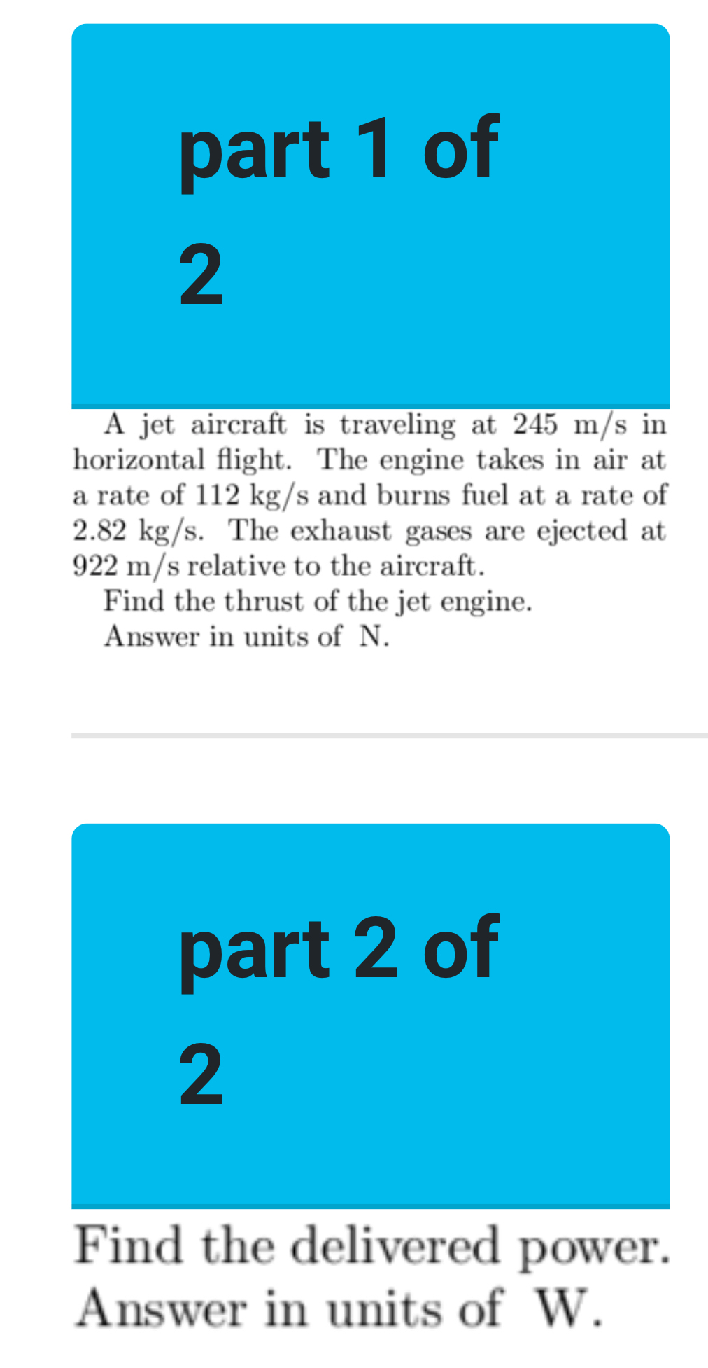 part 1 of 2 A jet aircraft is traveling at 2 4 5
