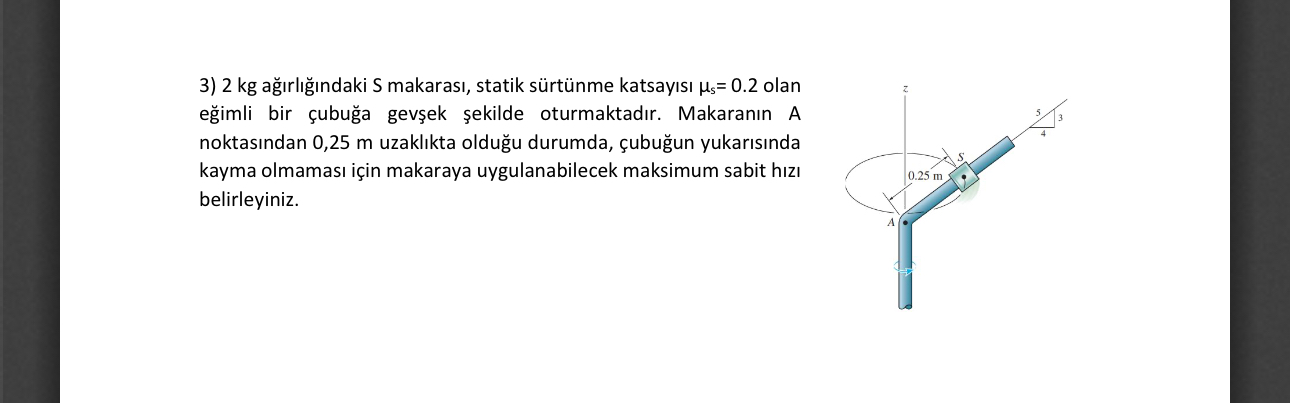 2 kg a rl ndaki S makaras , statik s rt nme