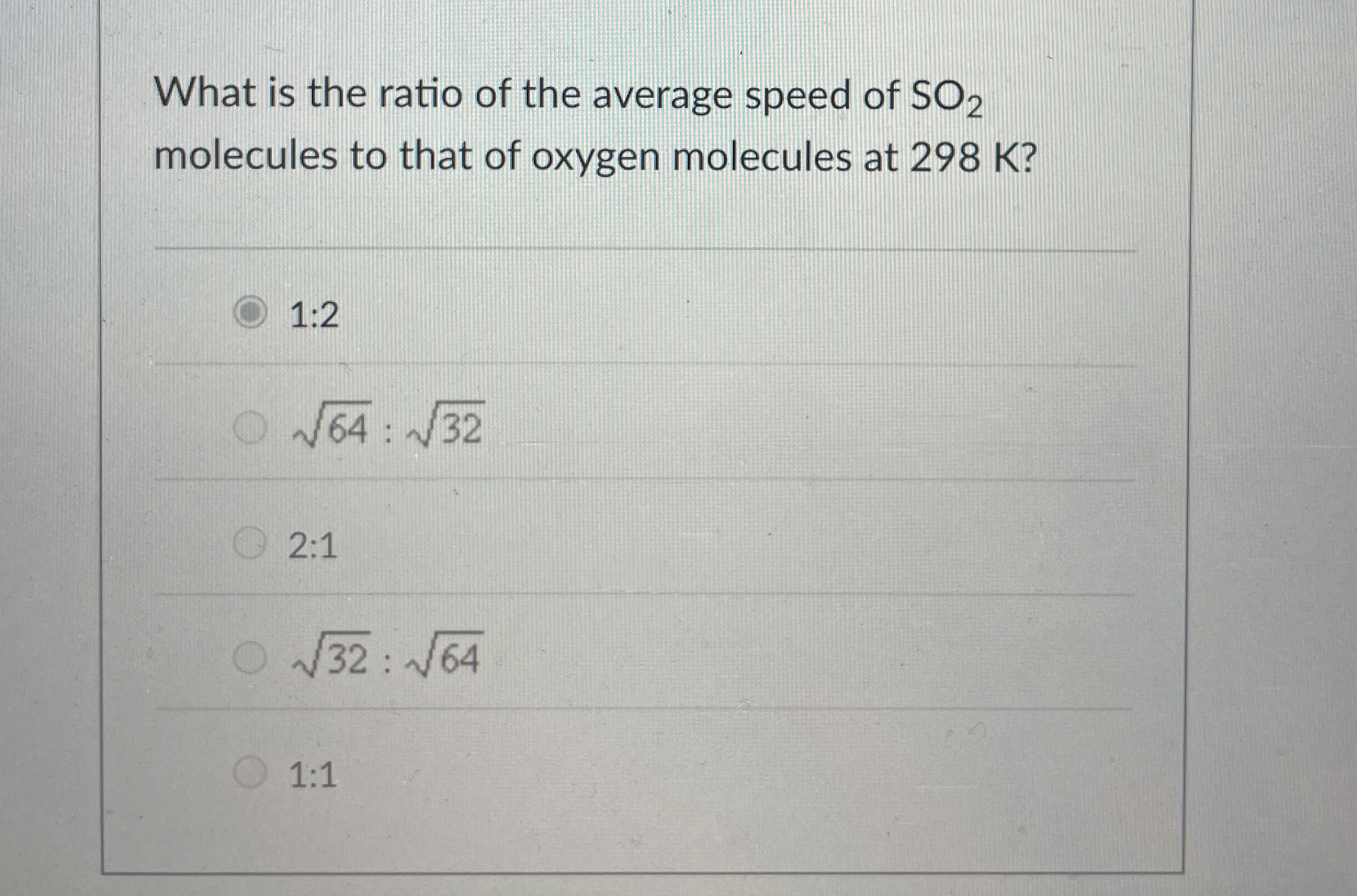 What is the ratio of the average speed of S O 2