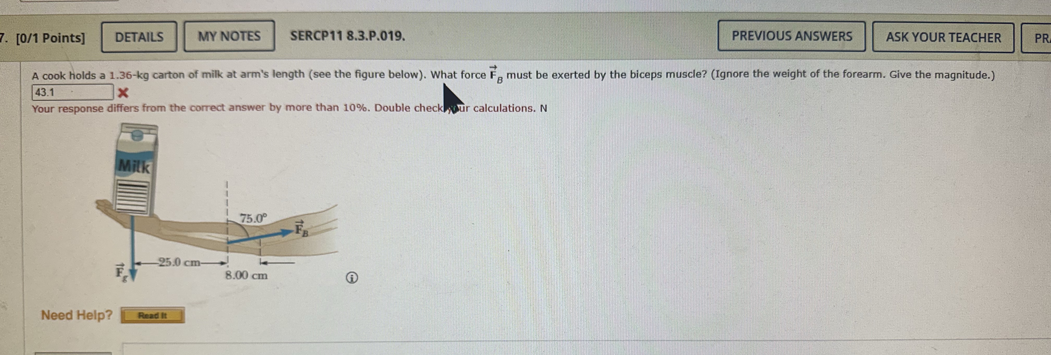 [ 0 / 1 Points ] SERCP 1 1 8 . 3 . P . 0 1 9 . I