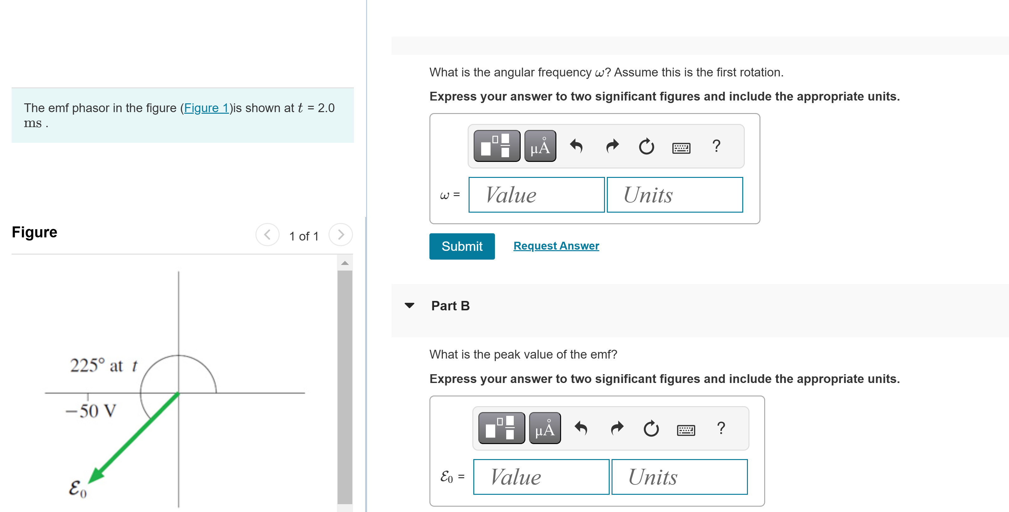 The emf phasor in the figure ( Figure 1 ) is
