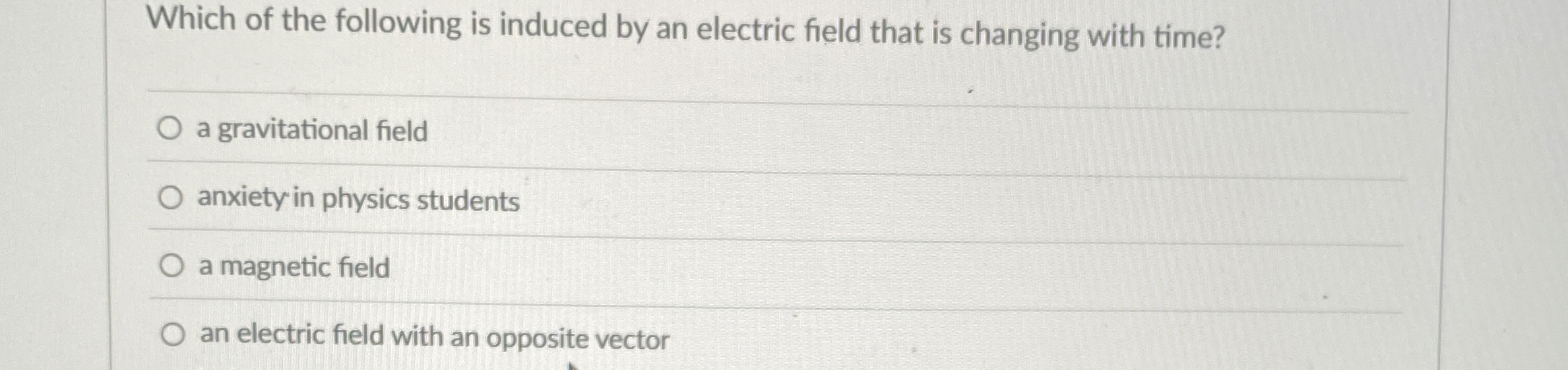 Which of the following is induced by an electric