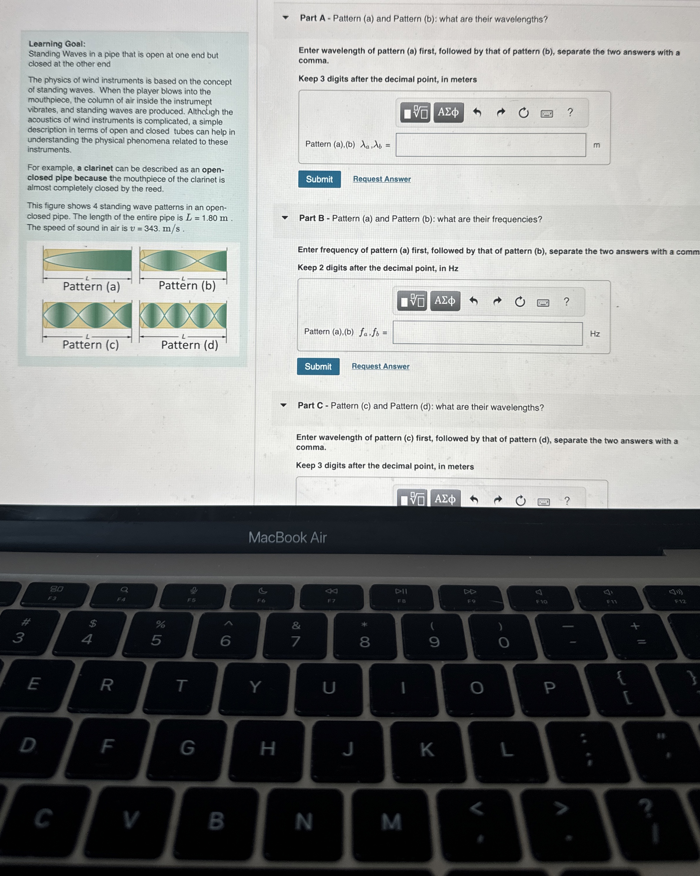 Part A - Pattern ( a ) and Pattern ( b ) : what