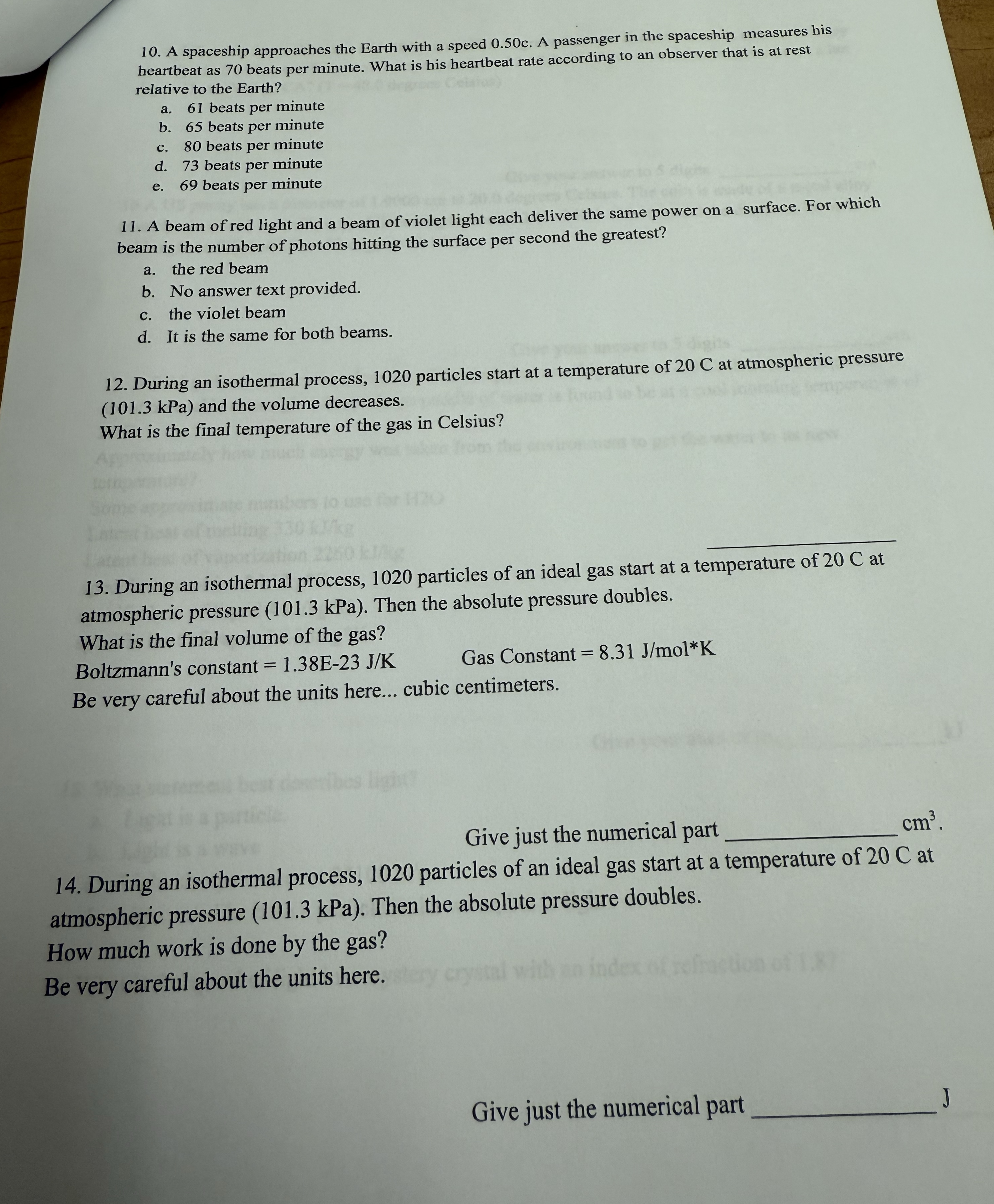 A spaceship approaches the Earth with a speed 0 .