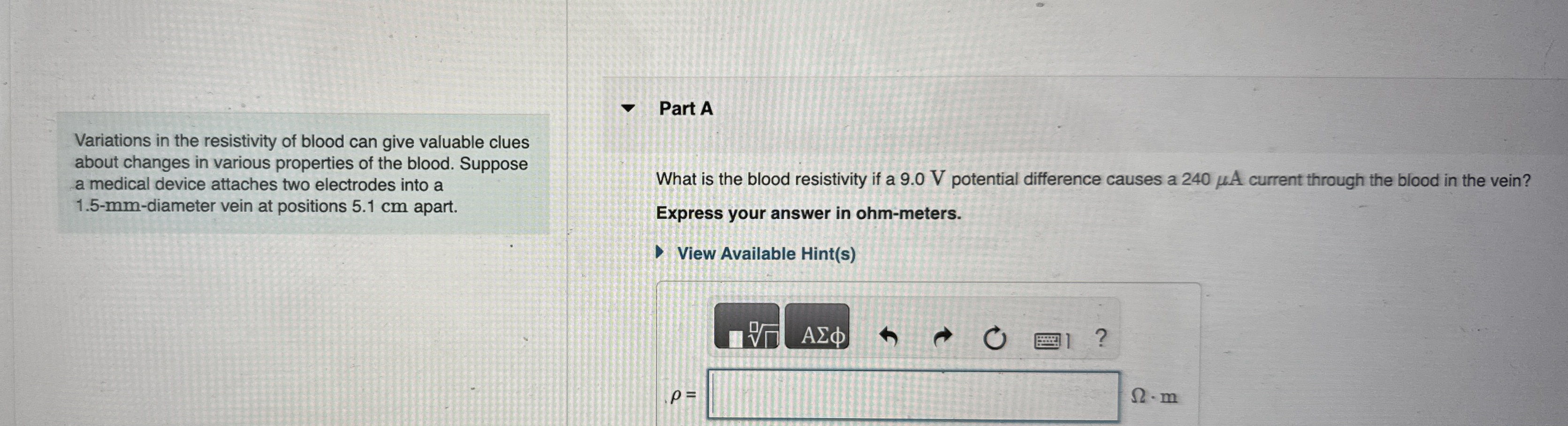 Variations in the resistivity of blood can give
