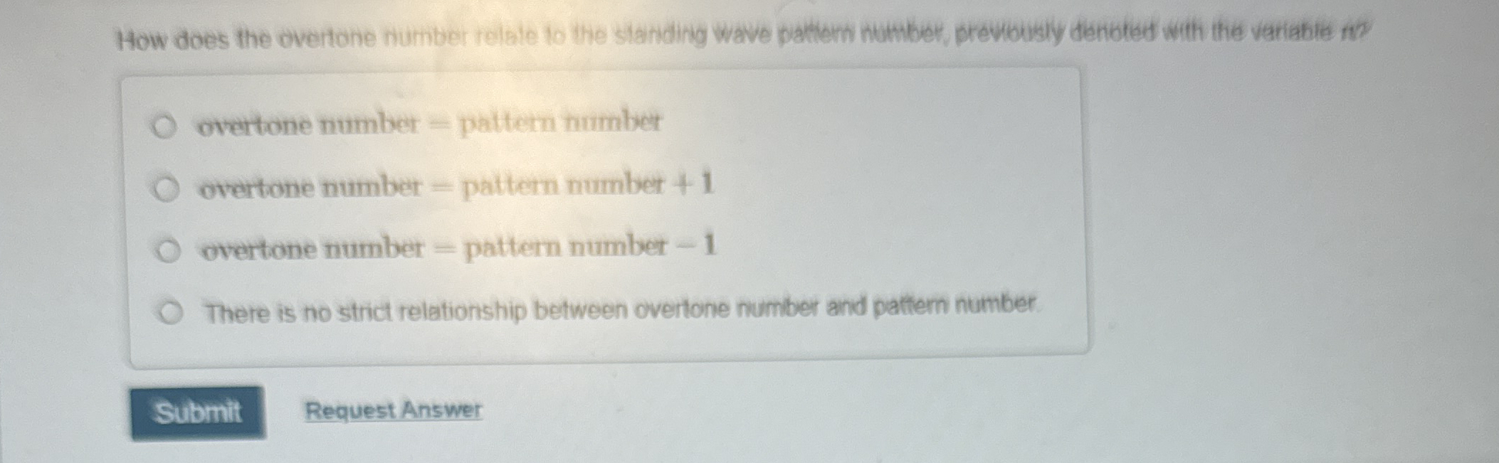How does the overtone number relate to the