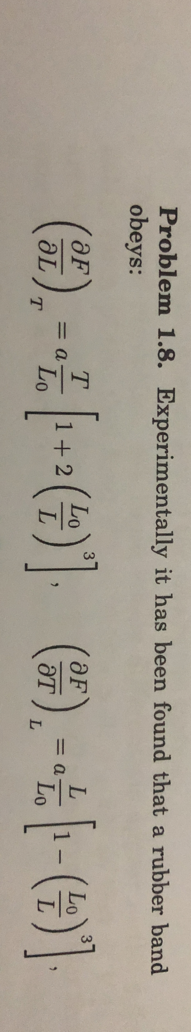 Problem 1 . 8 . Experimentally it has been found