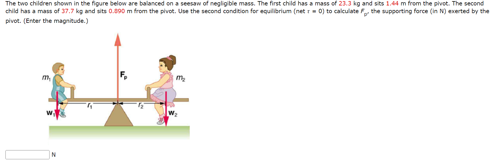 The two children shown in the figure below are