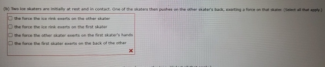 According Newton 3 rd law Two ioe skaters are