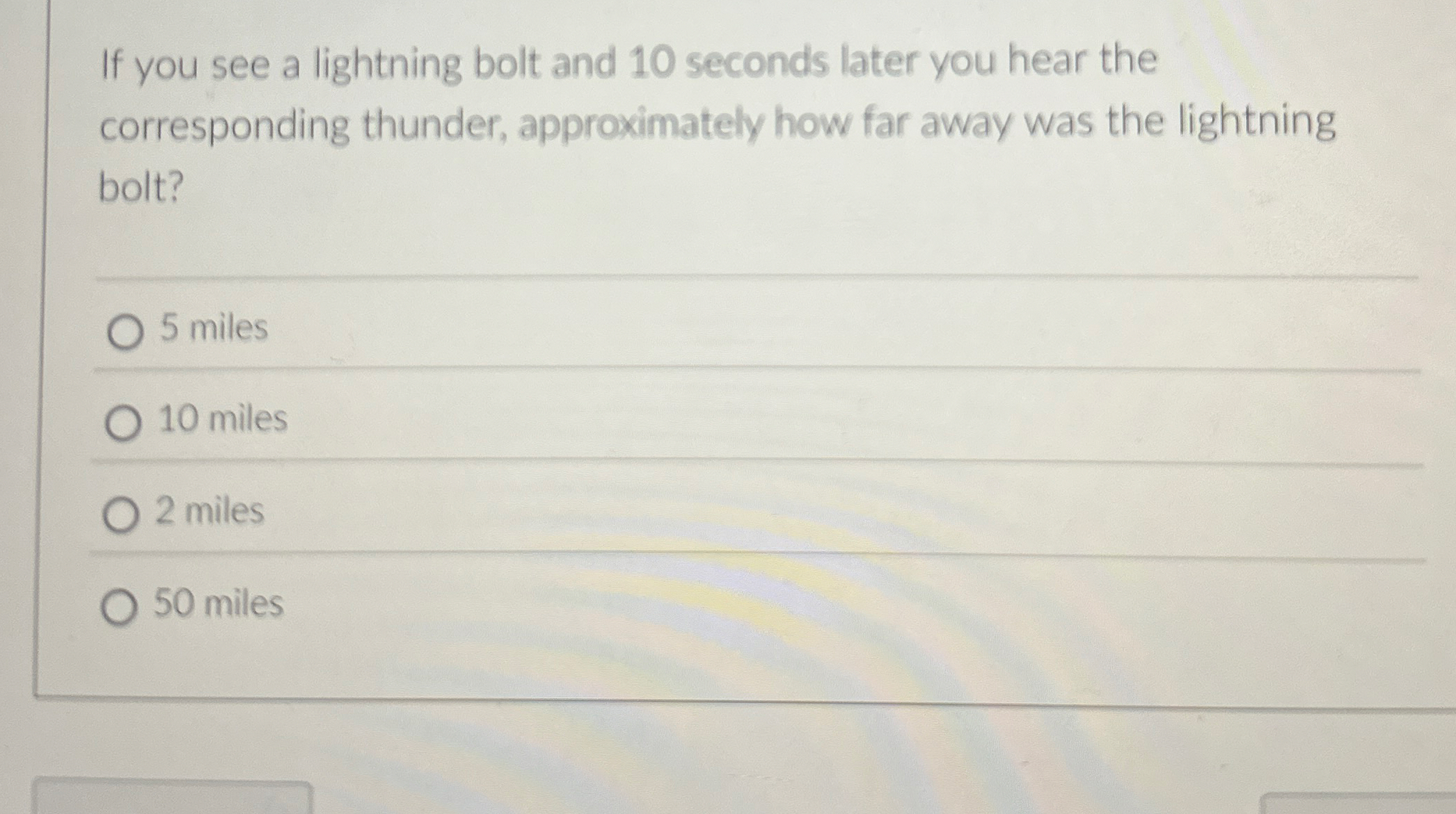 If you see a lightning bolt and 1 0 seconds later