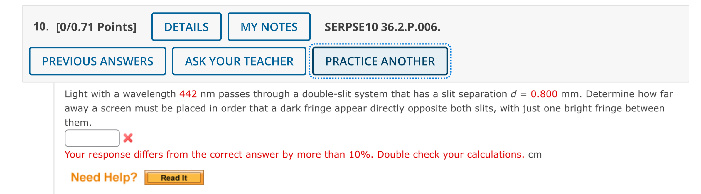 [ 0 / 0 . 7 1 Points ] SERPSE 1 0 3 6 . 2 . P . 0