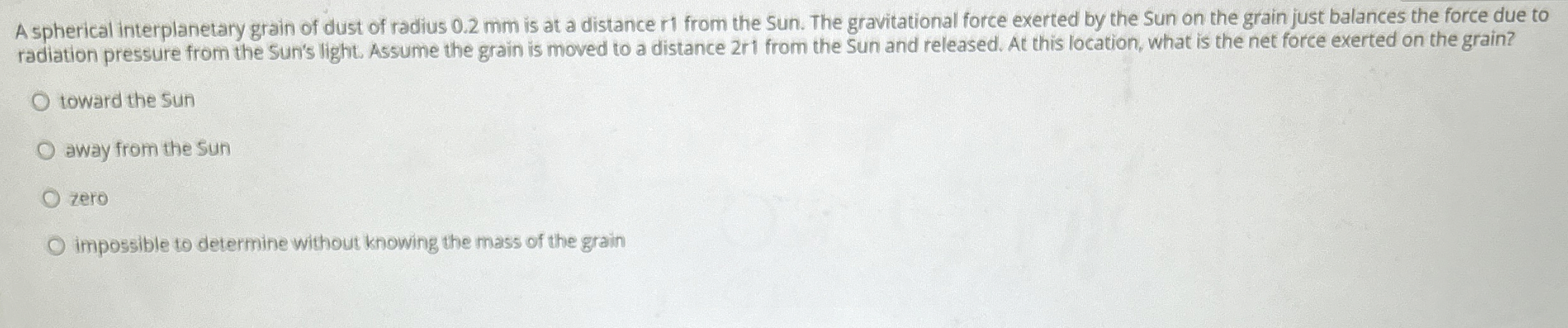 A spherical interplanetary grain of dust of