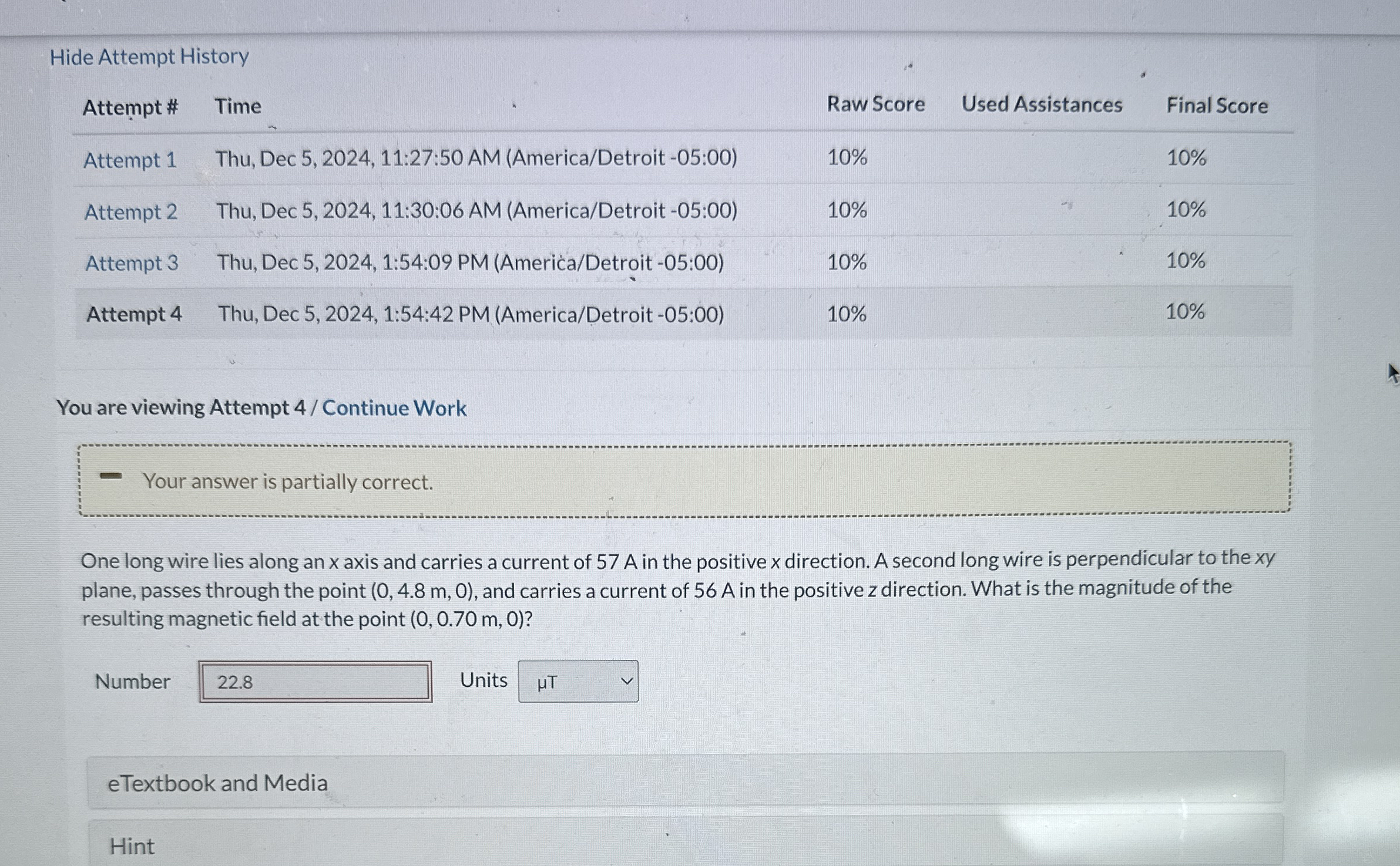 Hide Attempt History \ table [ [ Attempt# ,