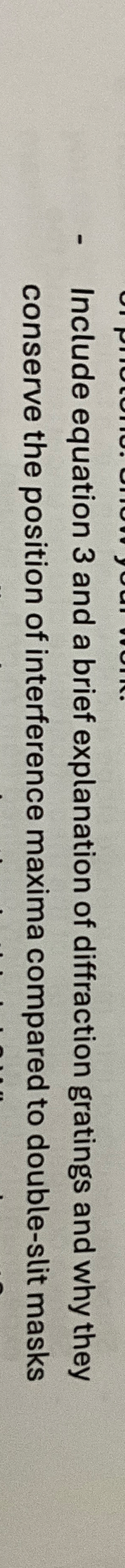 a brief explanation of diffraction gratings and