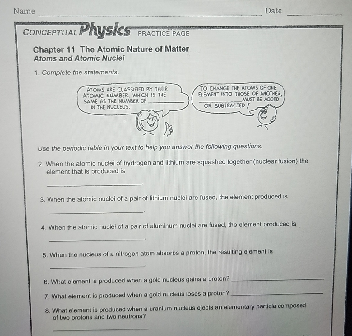 ask am expert Name q , Date CONGEPTUAL PhYSIG