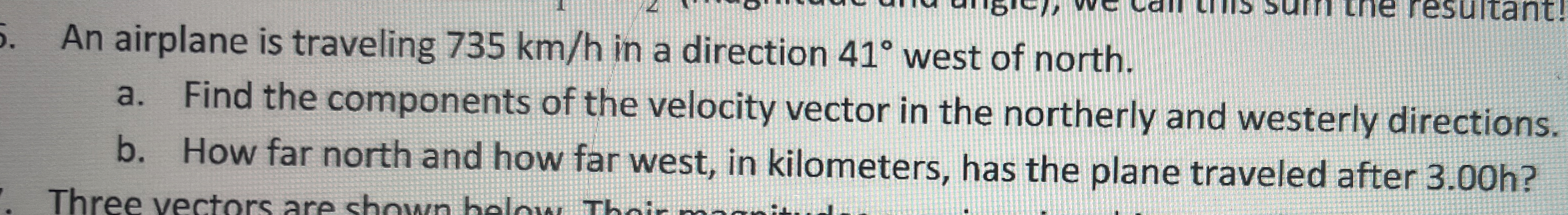 An airplane is traveling 7 3 5 k m h in a