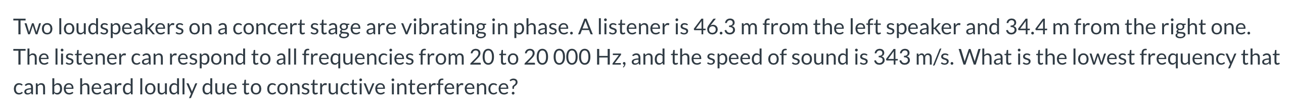 Two loudspeakers on a concert stage are vibrating