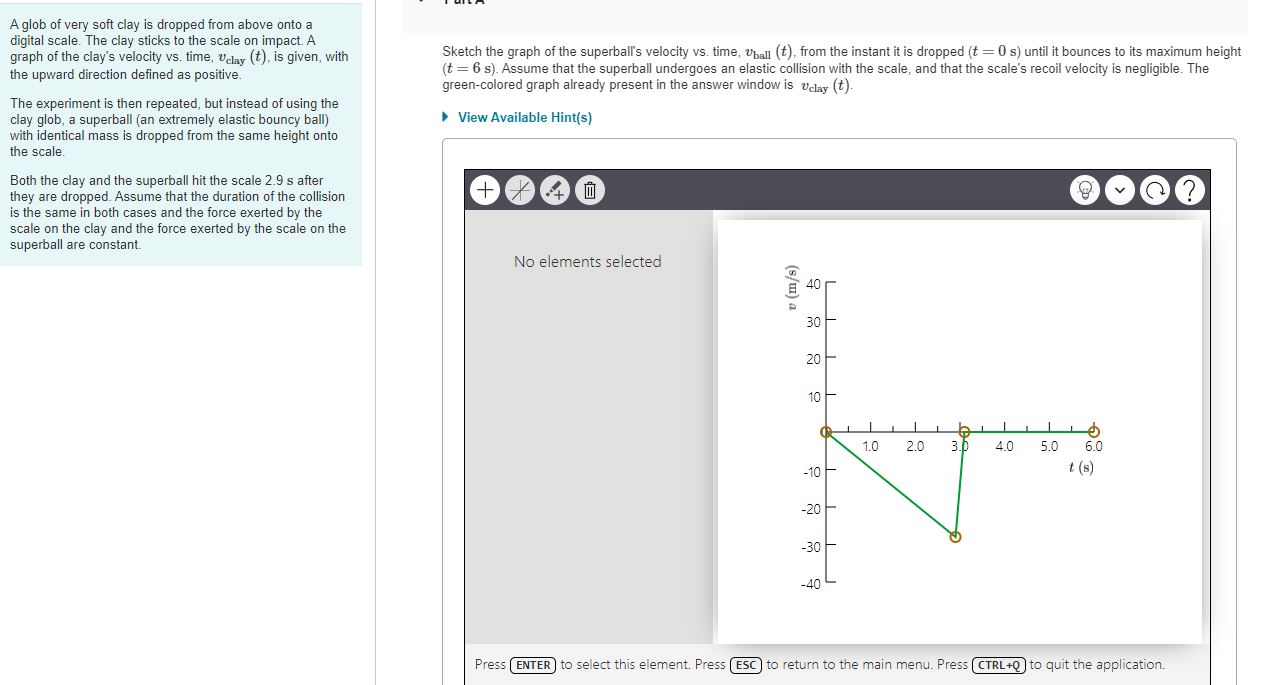 A glob of very soft clay is dropped from above