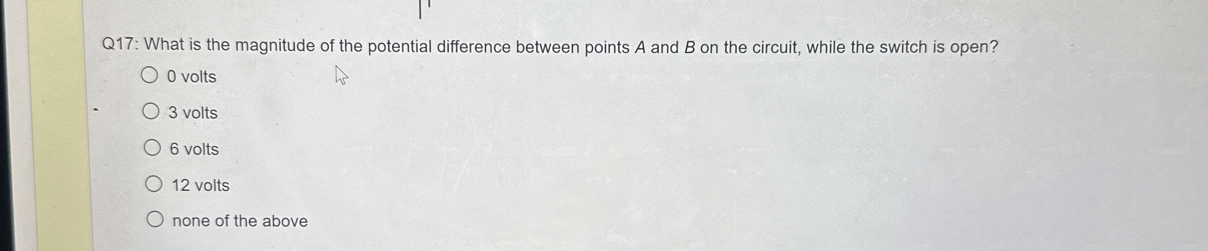 Q 1 7 : What is the magnitude of the potential