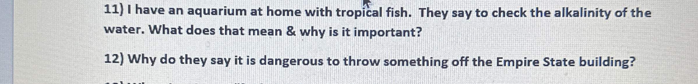Why do they say it is dangerous to throw