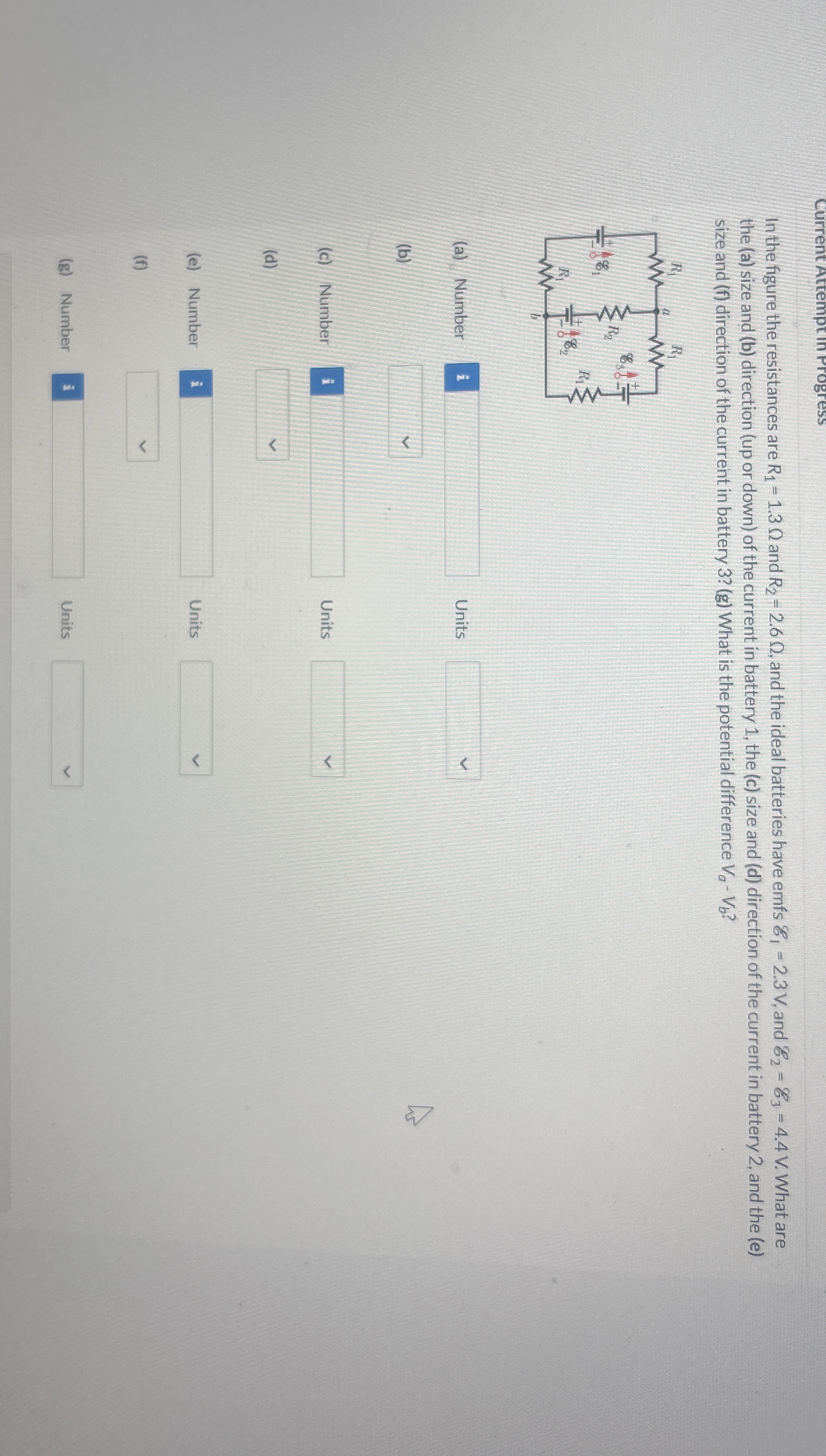 Current Attemptin rrogress In the figure the