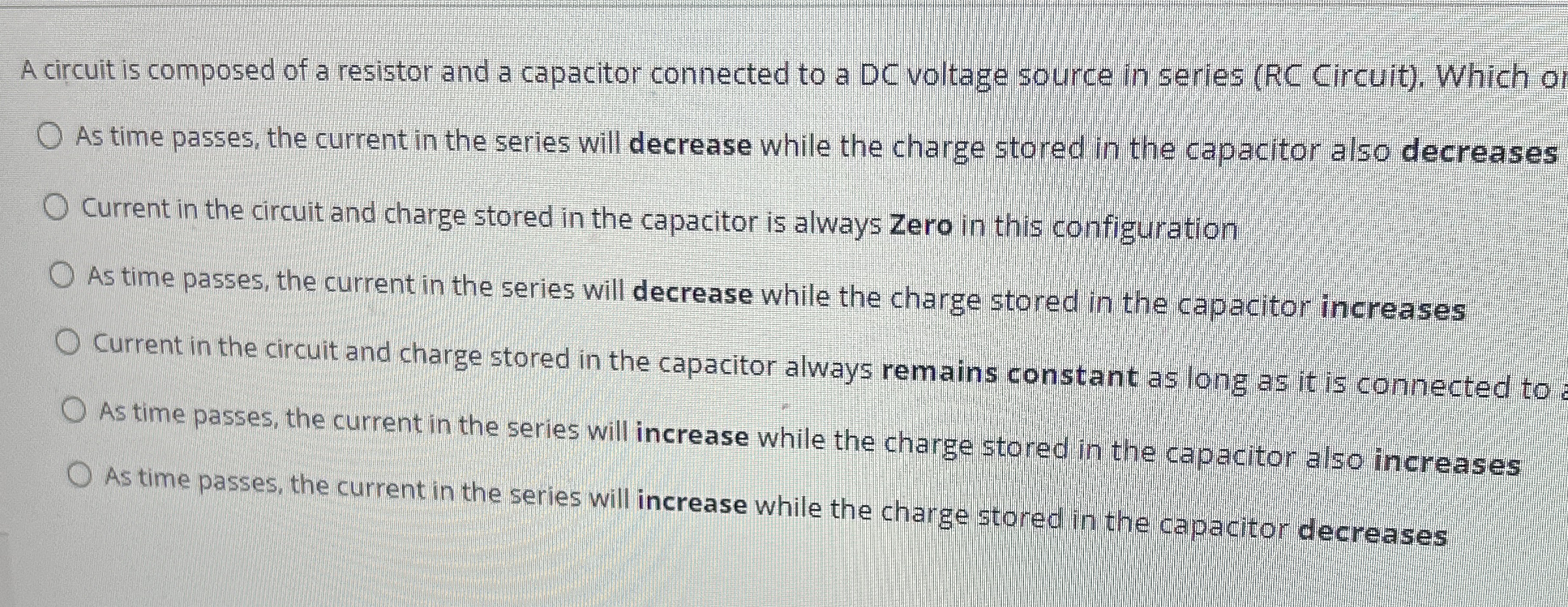 A circuit is composed of a resistor and a