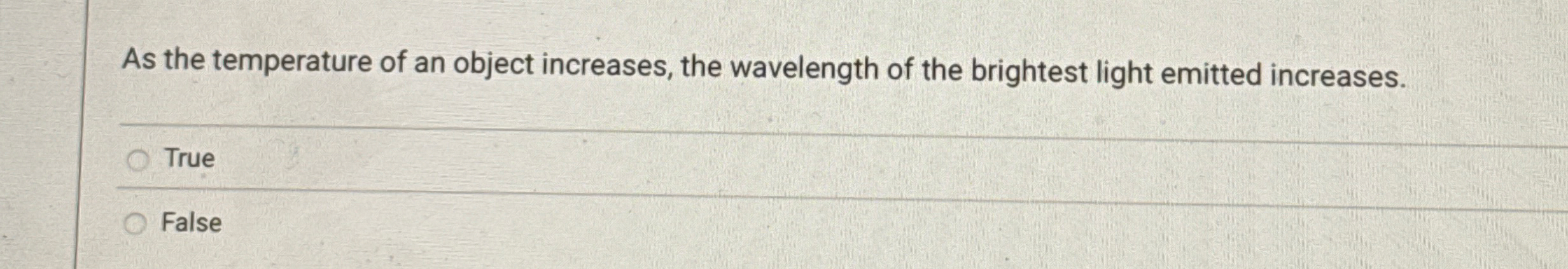 As the temperature of an object increases, the