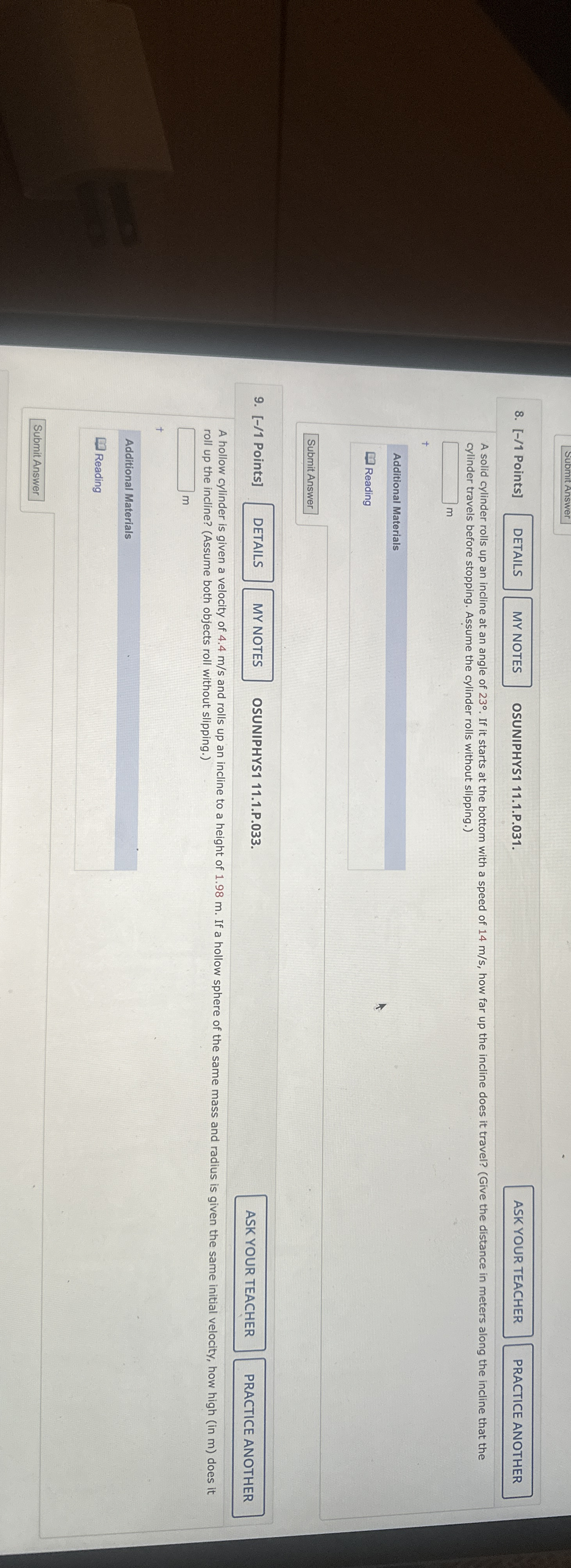 [ - / 1 Points ] DETAILS OSUNIPHYS 1 1 1 . 1 . P