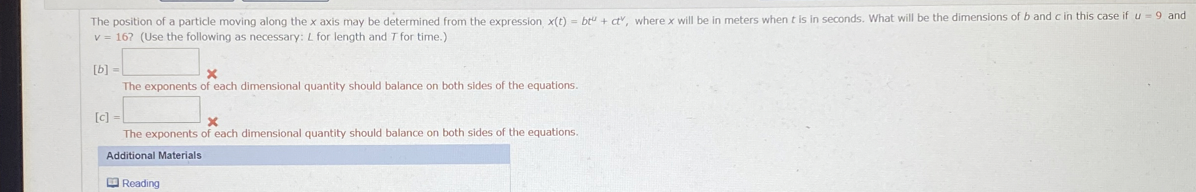 v = 1 6 ? ( Use the following as necessary: L for