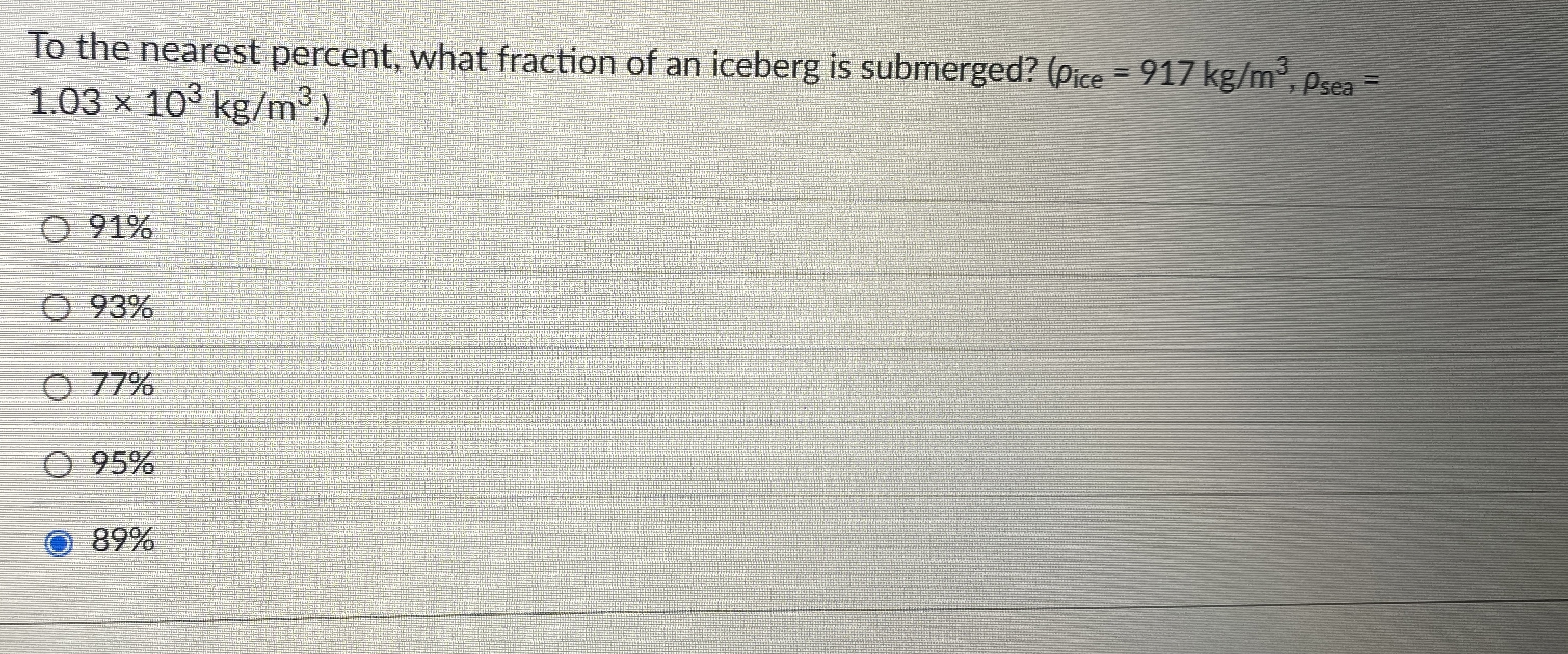 To the nearest percent, what fraction of an