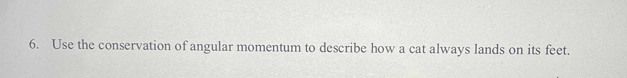 Use the conservation of angular momentum to