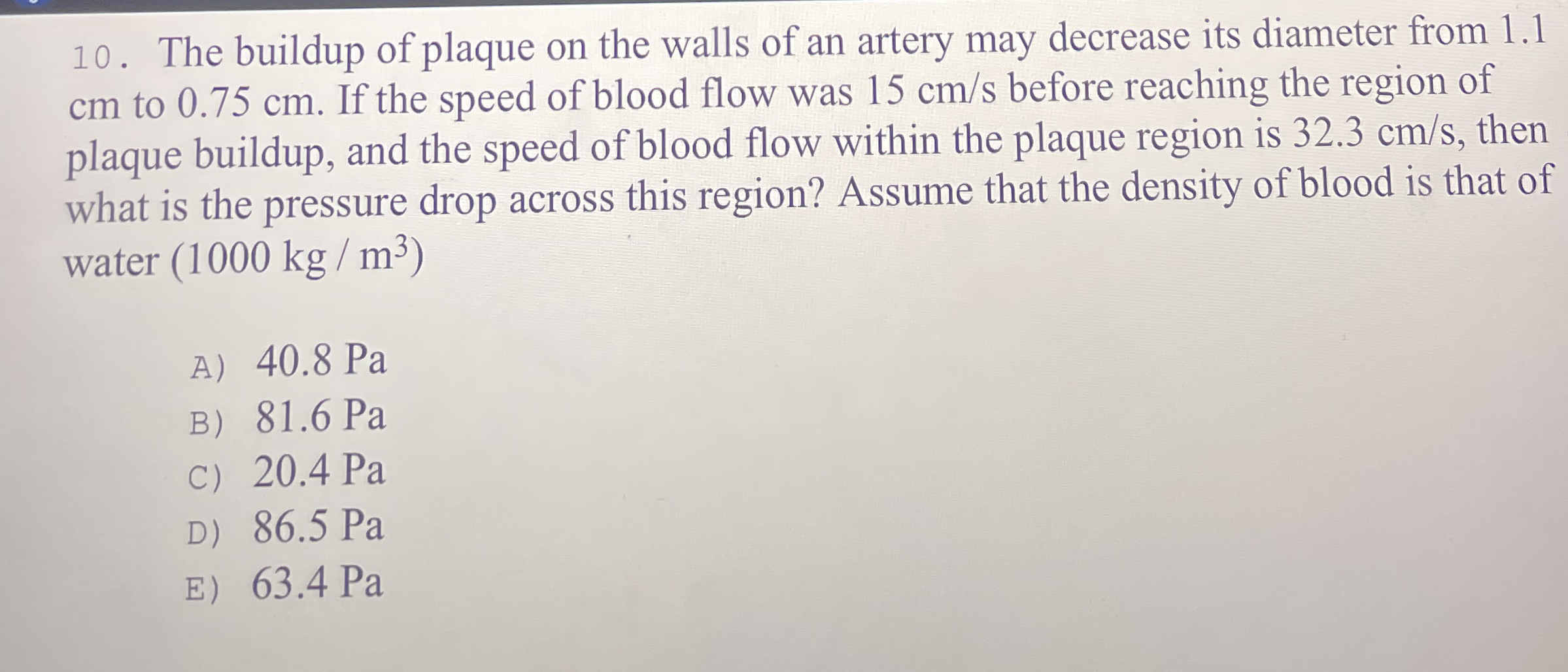 The buildup of plaque on the walls of an artery