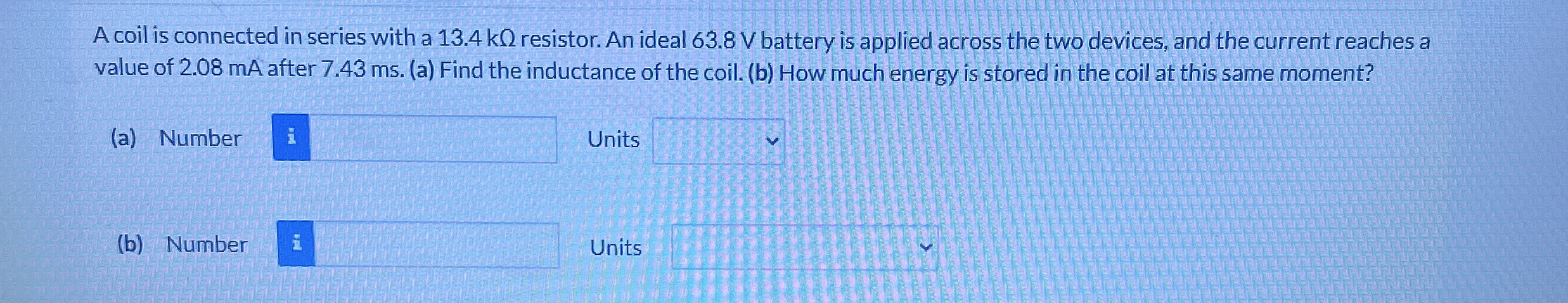 A coil is connected in series with a 1 3 . 4 k