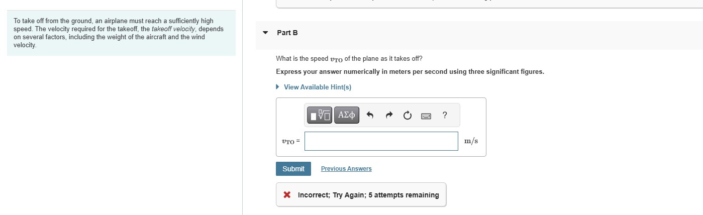 To take off from the ground, an airplane must