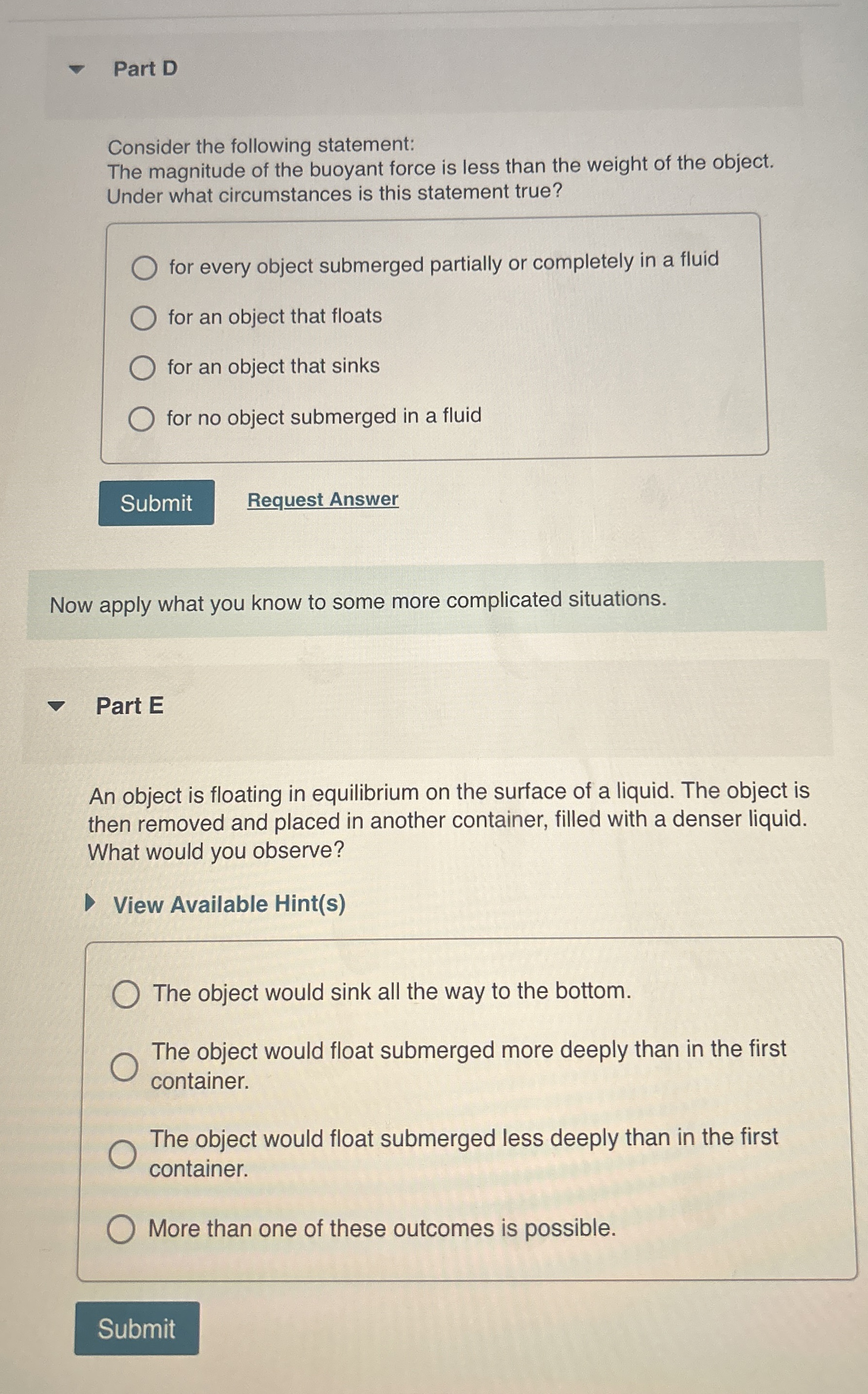 Part D Consider the following statement: The