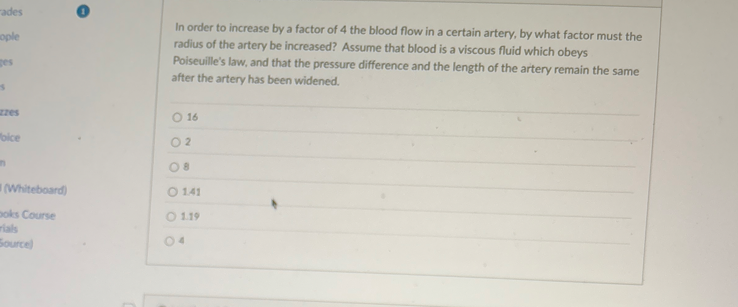 ades 1 In order to increase by a factor of 4 the