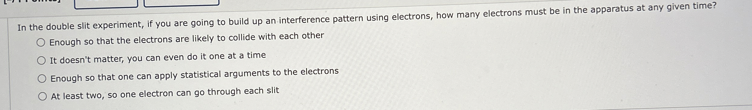 In the double slit experiment, if you are going