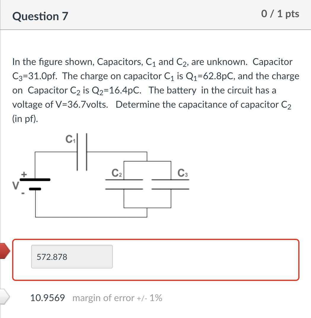 Question 7 In the figure shown, Capacitors, C _ (
