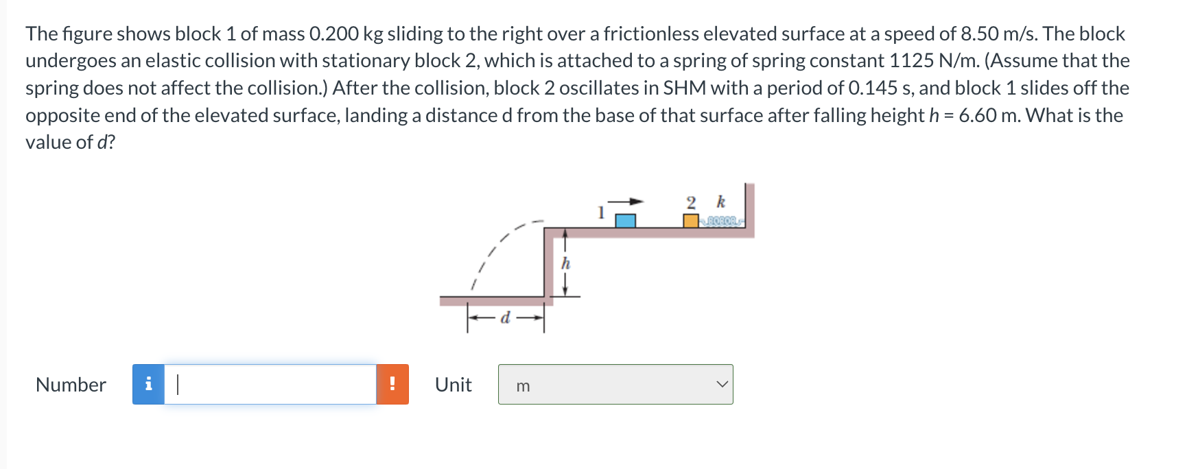 The figure shows block 1 of mass 0 . 2 0 0 kg