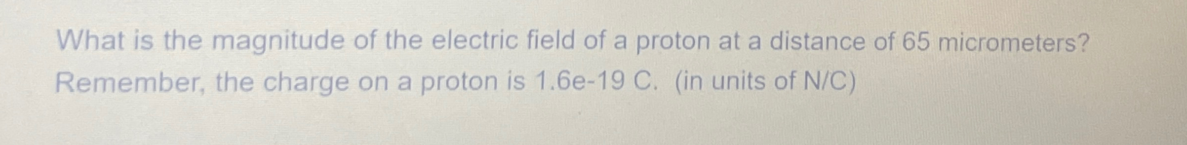 What is the magnitude of the electric field of a