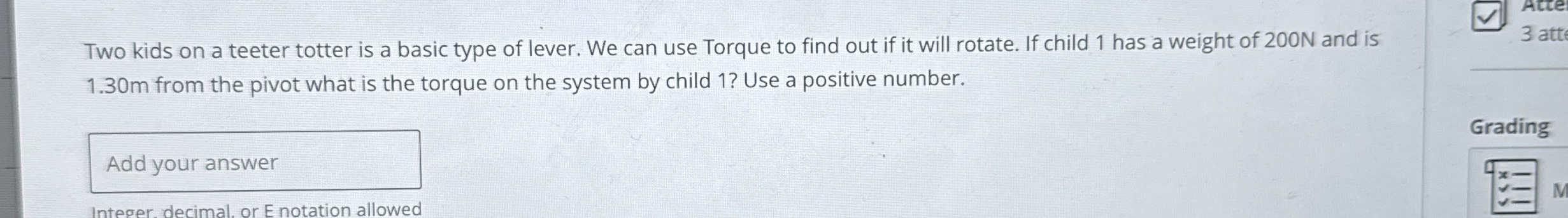 Two kids on a teeter totter is a basic type of