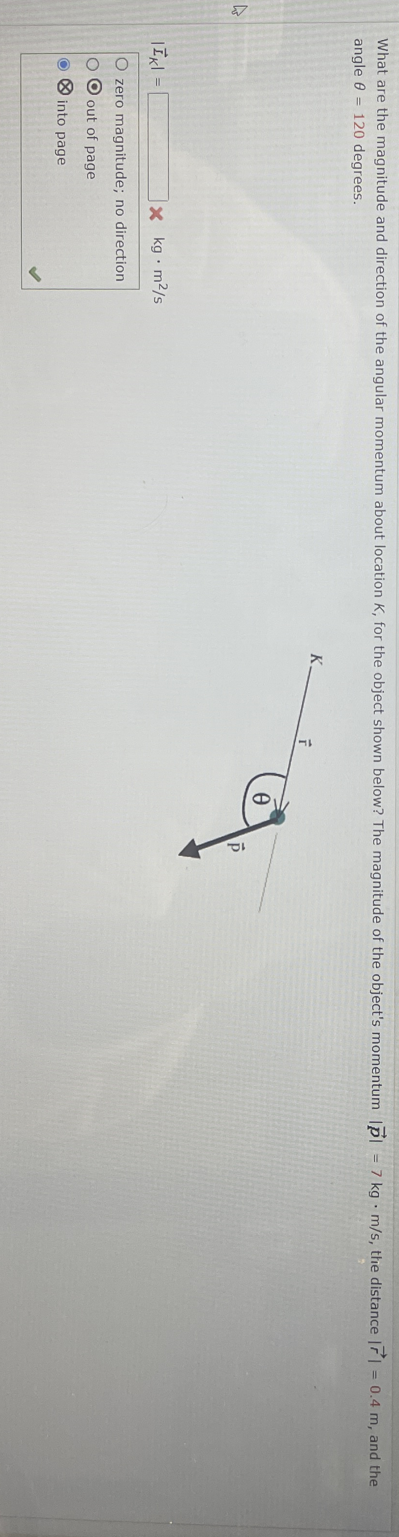 What are the magnitude and direction of the