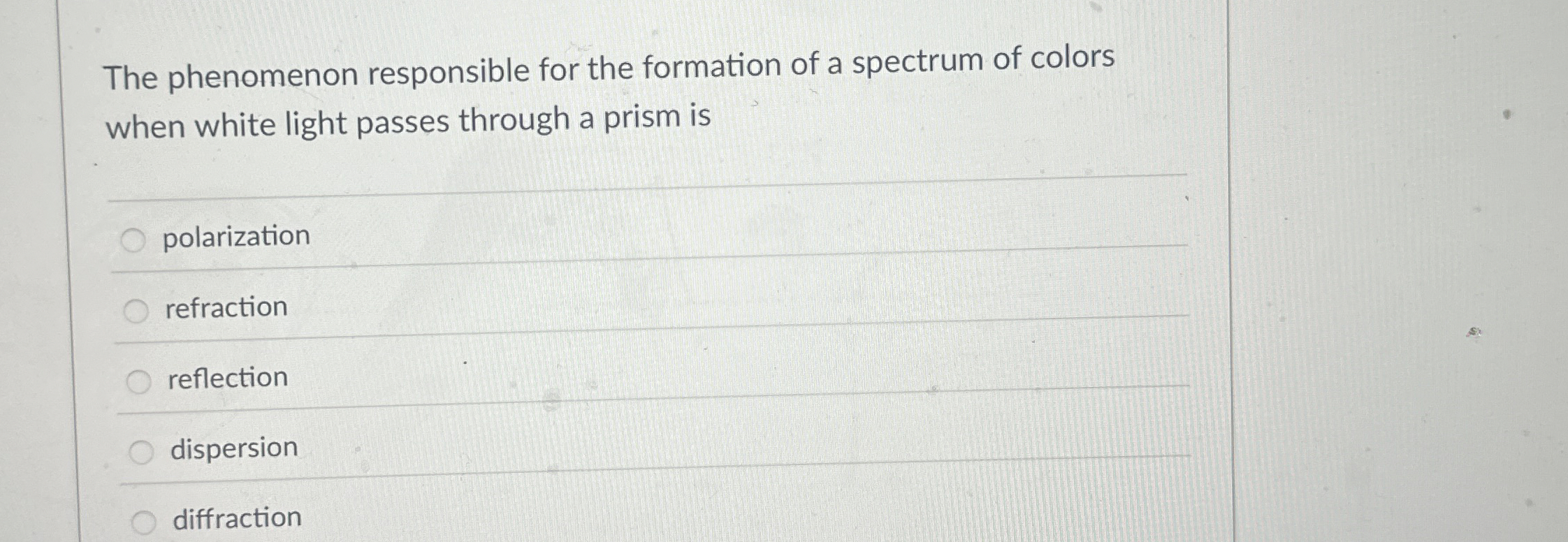 The phenomenon responsible for the formation of a