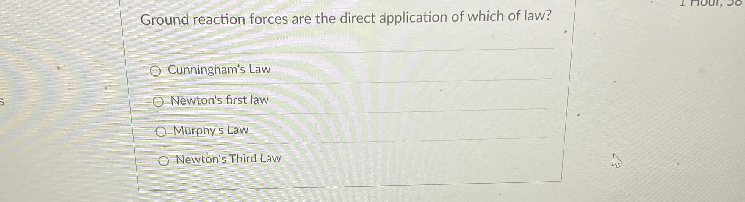 Ground reaction forces are the direct application