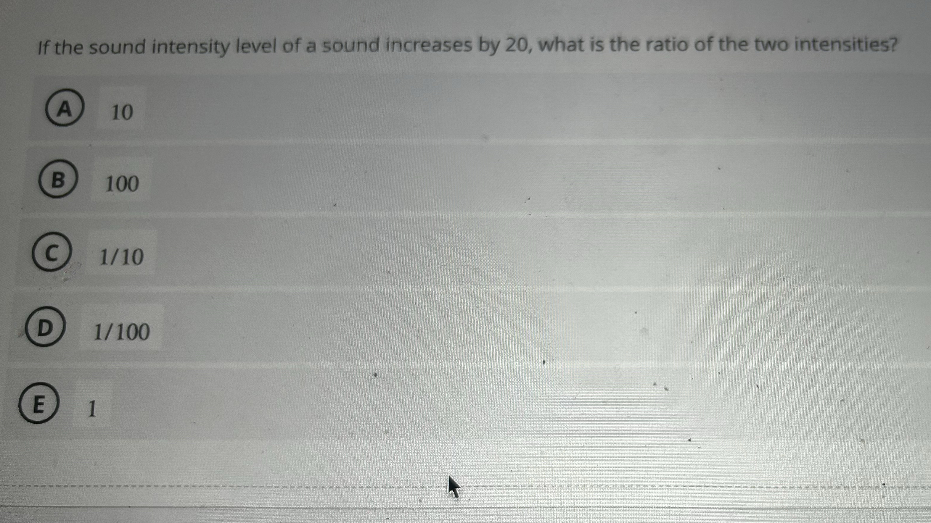 If the sound intensity level of a sound increases
