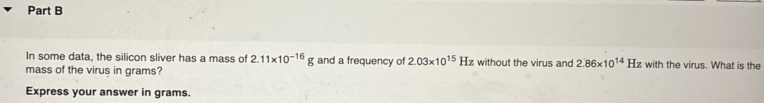 Part B In some data, the silicon sliver has a