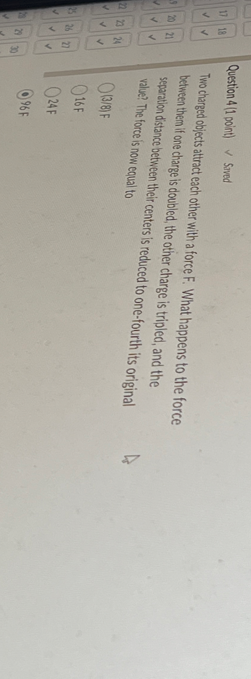 Question 4 ( 1 point )  style=