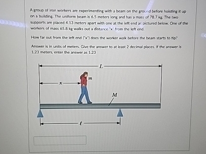 A group of iron workers are experimenting with a